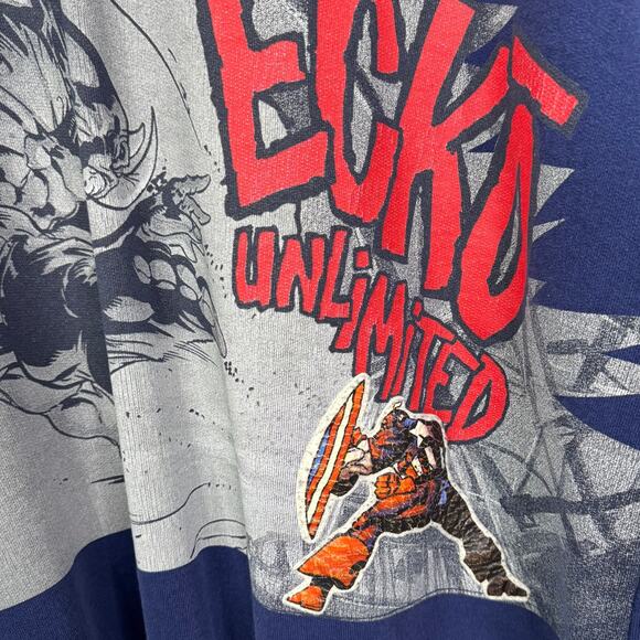 Vintage Ecko Unltd Marvel 2001 Comics Captain America Graphic Sweatshirt Size XL - Picture 6 of 15